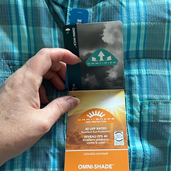 NWT Columbia PFG Omni Shade Men's Short Sleeve Shirt. SIZE L. - Picture 11 of 16